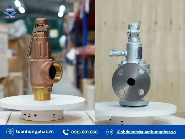 Van an toàn tay giật nối ren, nối bích