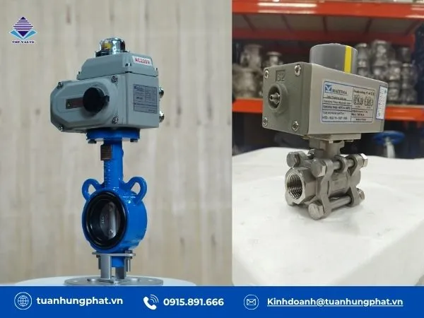 Van on/off điều khiển điện, khí nén