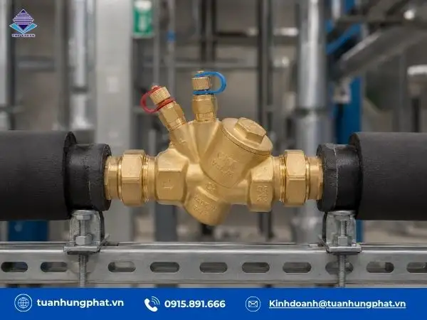 Lắp đặt van cân bằng tự động vào hệ thống