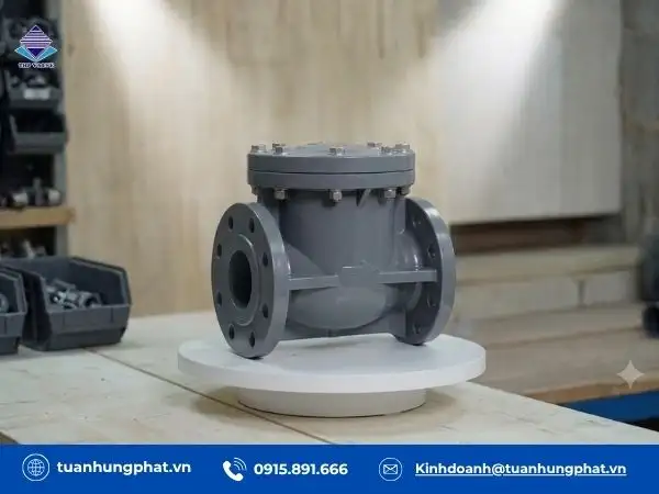 Van 1 chiều PVC lá lật