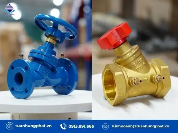 Van cân bằng tĩnh được dùng để cân bằng áp suất và lưu lượng thủ công bằng tay vặn