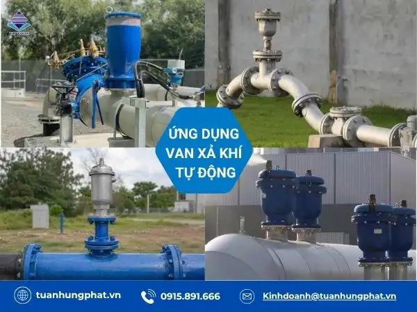 Ứng dụng van xả khí tự động trong công nghiệp