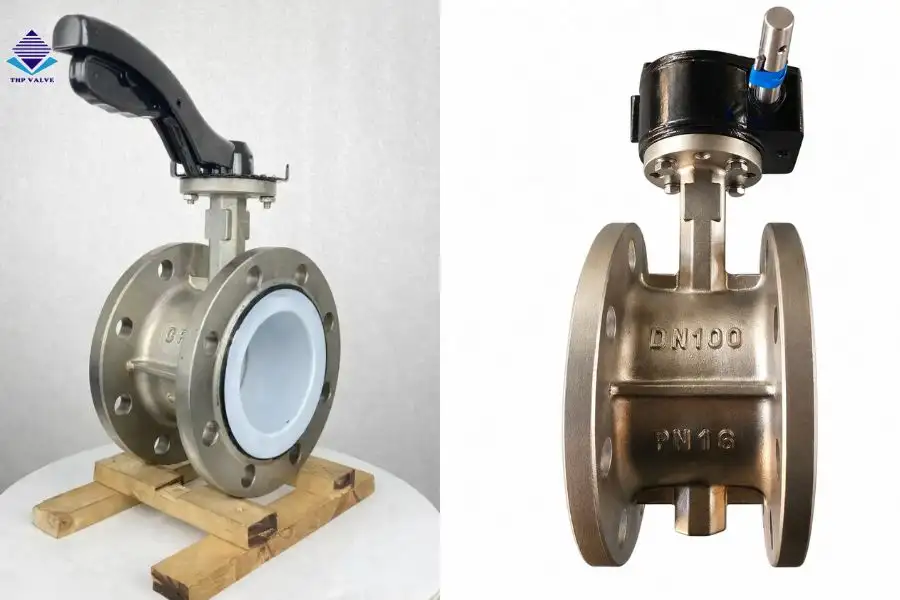 Van bướm inox mặt bích