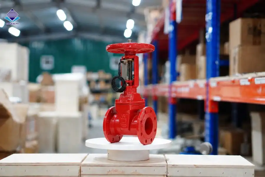Van cổng gang tín hiệu điện thông dụng trong hệ thống PCCC