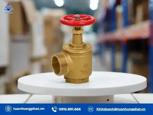 Van góc chữa cháy đồng