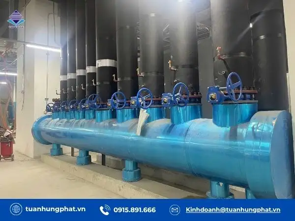 Van bướm tay quay trong hệ thống cấp nước