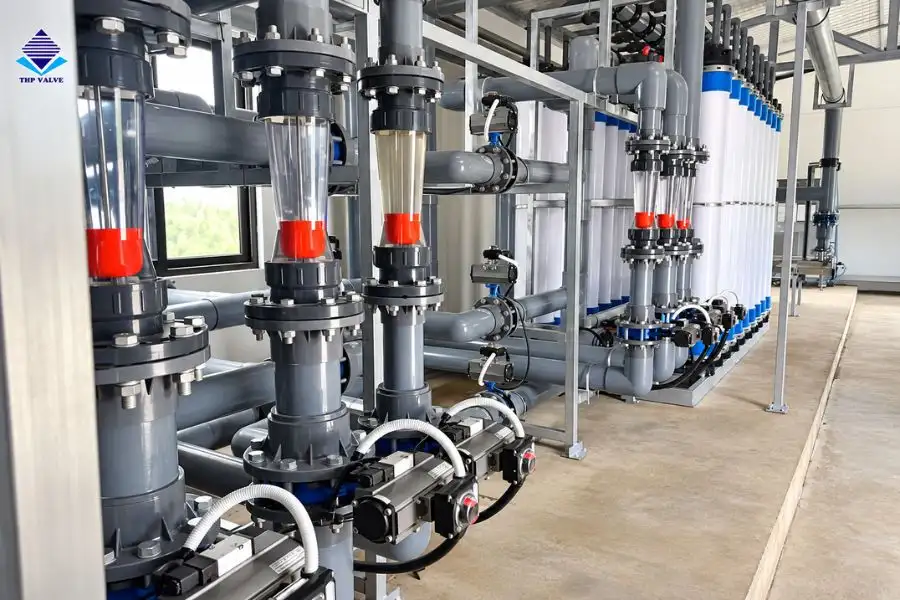 Ứng dụng van nhựa PVC tại nhà máy cấp nước