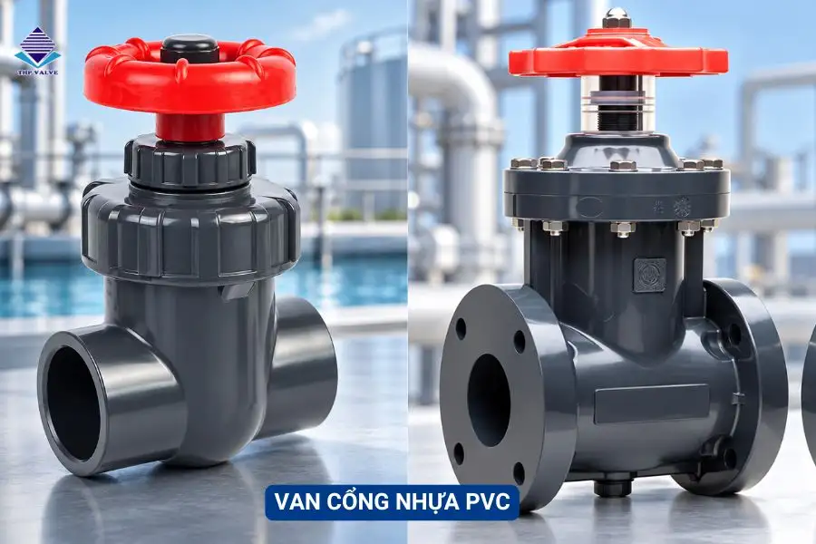 Van cổng nhựa PVC