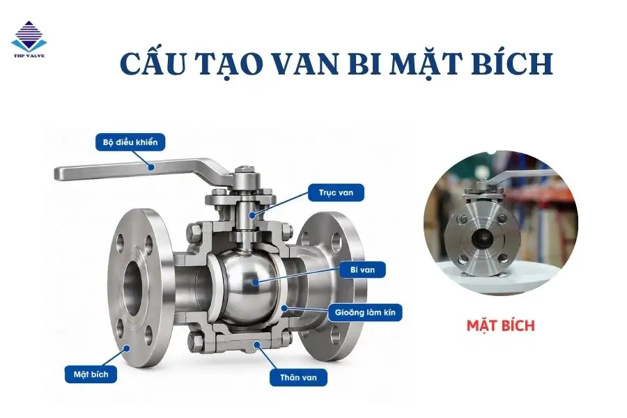 Cấu tạo van vi mặt bích