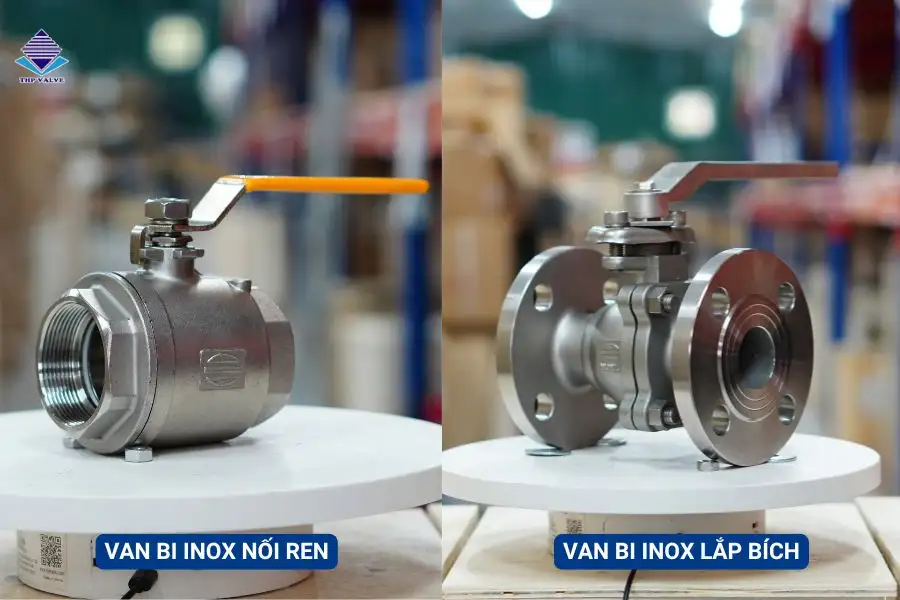 Phân loại van bi inox theo kiểu kết nối