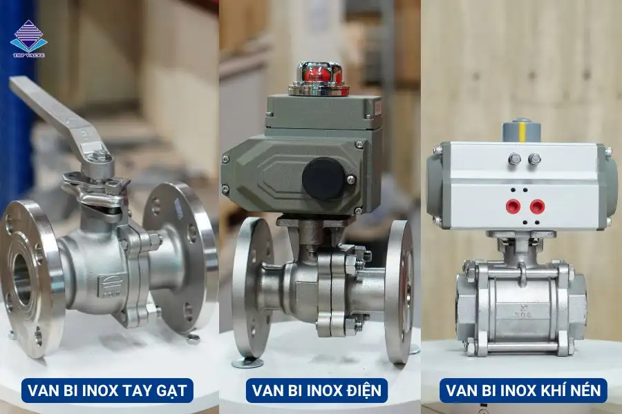 Phân loại van bi inox theo kiểu vận hành