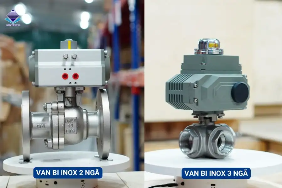 Van bi inox 2 ngã - Van bi inox 3 ngã