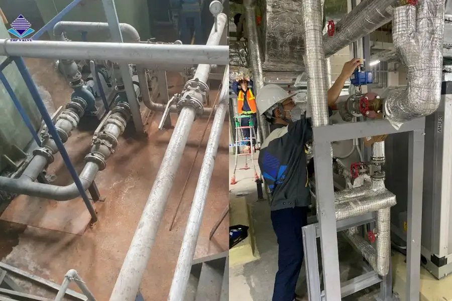 Ứng dụng van bi mặt bích trong các hệ thống