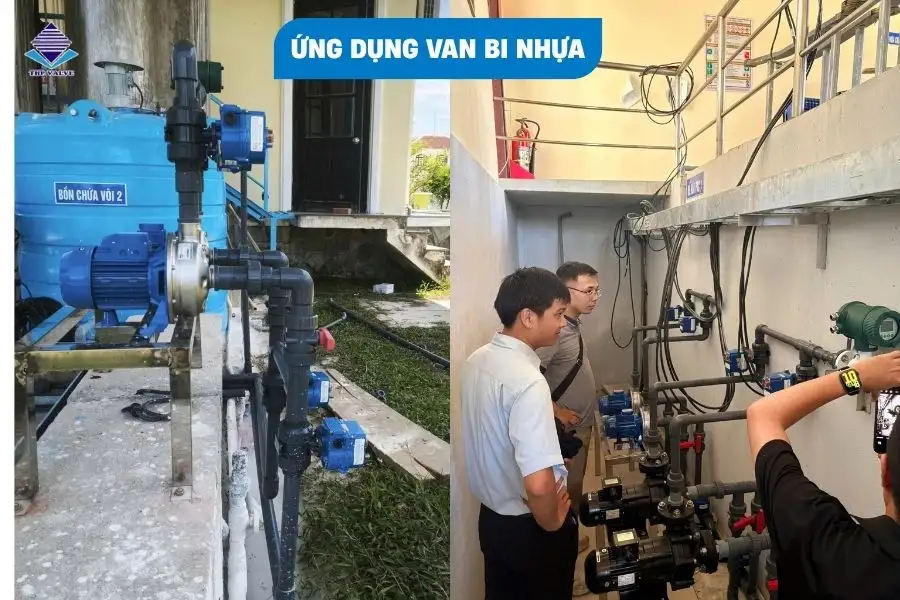Ứng dụng van bi nhựa trong các hệ thống