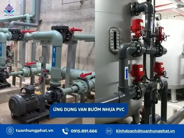 Ứng dụng thực tế van bướm nhựa PVC trong hệ thống