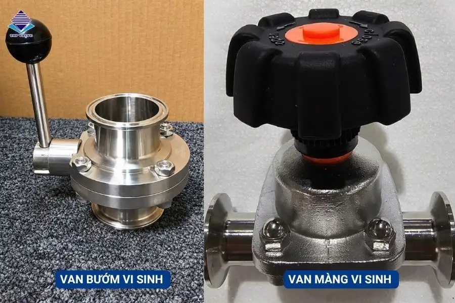 Van bướm vi sinh - Van màng vi sinh